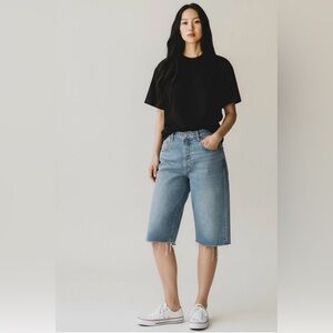 We The Free Women’s Long Cutoff Shorts Denim Size 28